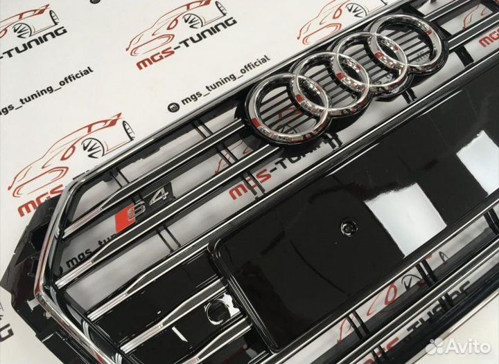Решётка на Audi A4 15-н.в. гг. S4 стиль 1