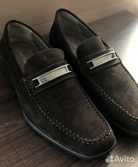 Замшевые лоферы мужские Calvin Klein