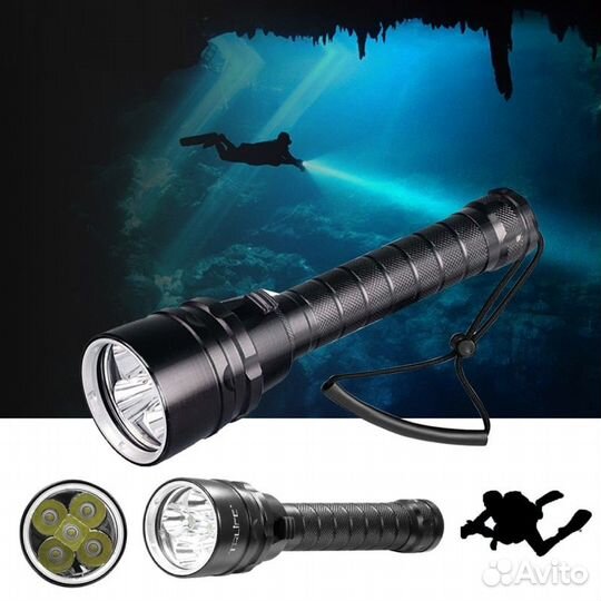 Подводный фонарь 5 светодиодов