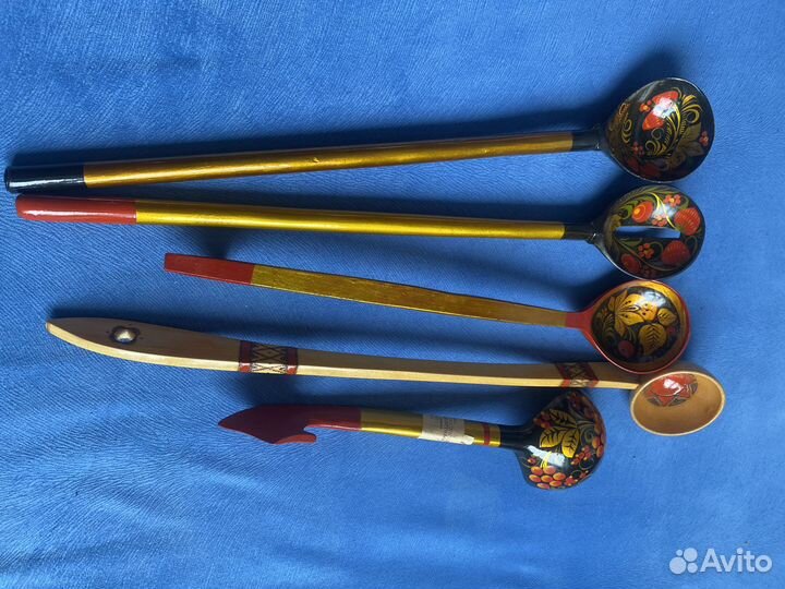 Ложки Хохломская распись 60-70х годов