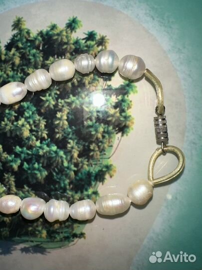 Жемчужное колье,гематитовое кварцевое,бусы