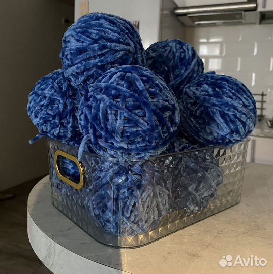 Плюшевая пряжа 12 мотков