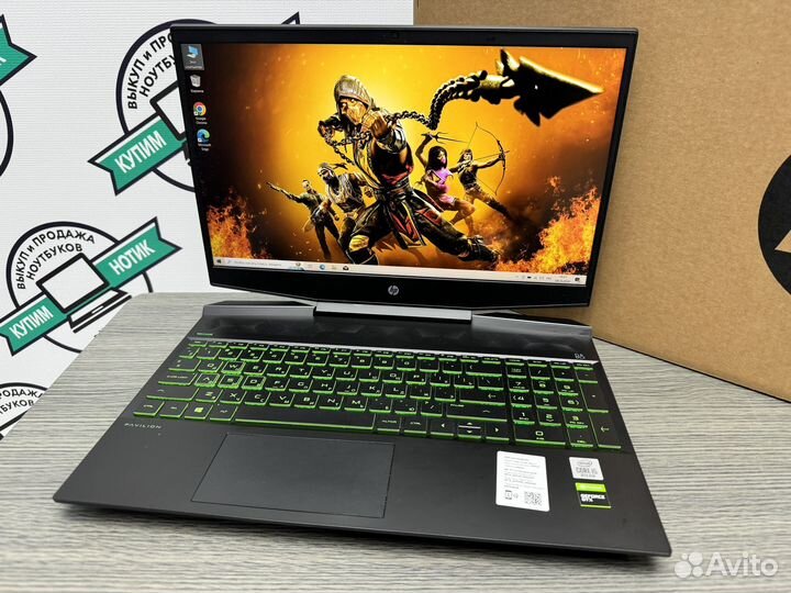 Топ HP Gaming core i5-10300H 16Gb GTX 1650 SSD 512