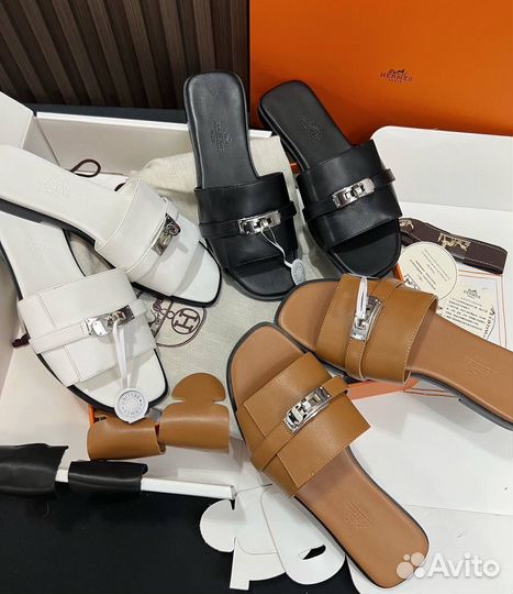 Шлепанцы женские hermes