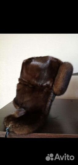 Норковая шапка мужская ушанка