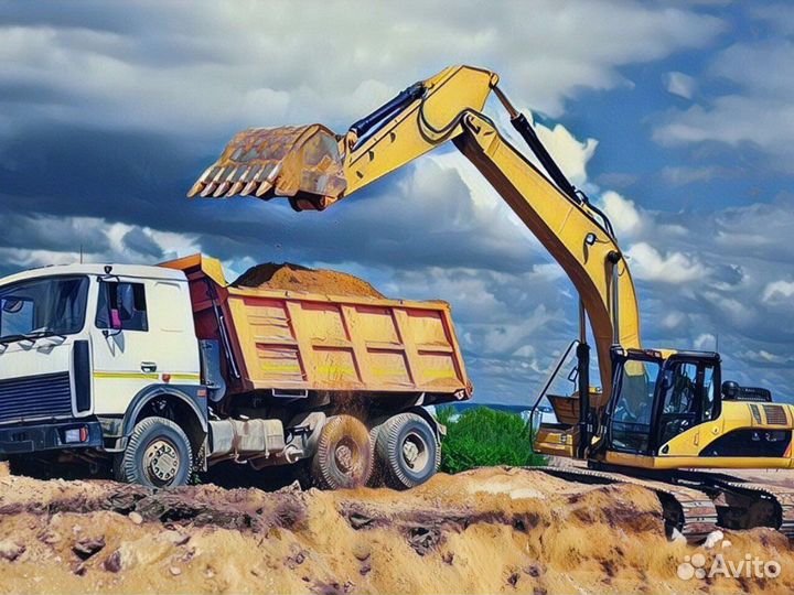 Песок \ Щебень сеяный для строительства от 3кубов