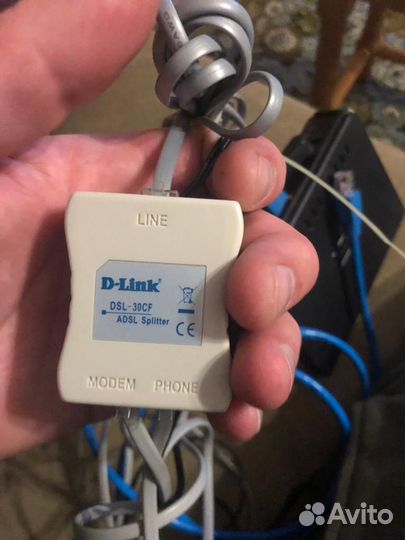 D link DSL 2500u + Сплиттер D-Link DSL 30сf
