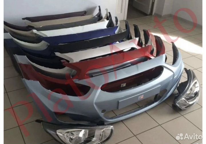 Бампер передний Hyundai Solaris I 09-20