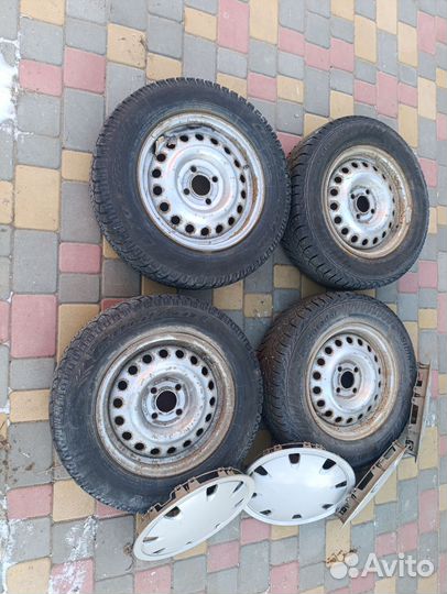 Колеса зимние в сборе на Renault Logan