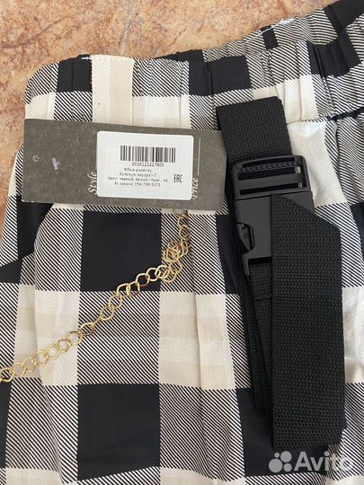 Юбка шорты в клетку