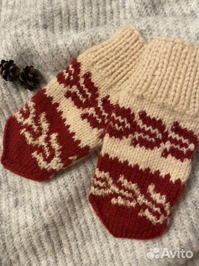 Варежки, перчатки ручная работа