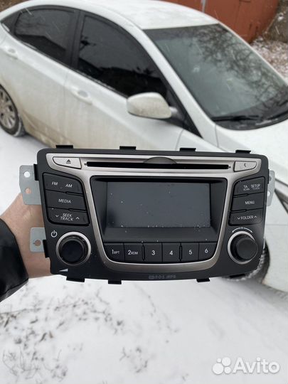 Штатная магнитола на hyundai solaris 1