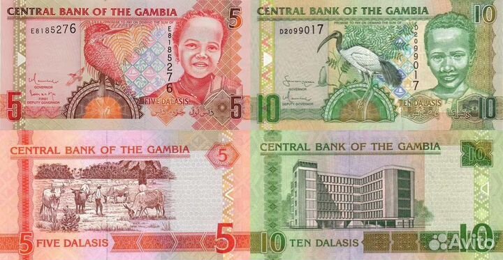 Банкноты Гамбии, Ганы