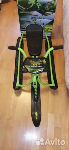 Снегокат Snow Moto SnowRunner SR1 зеленый/kiwi