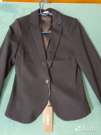 Пиджак школьный синий