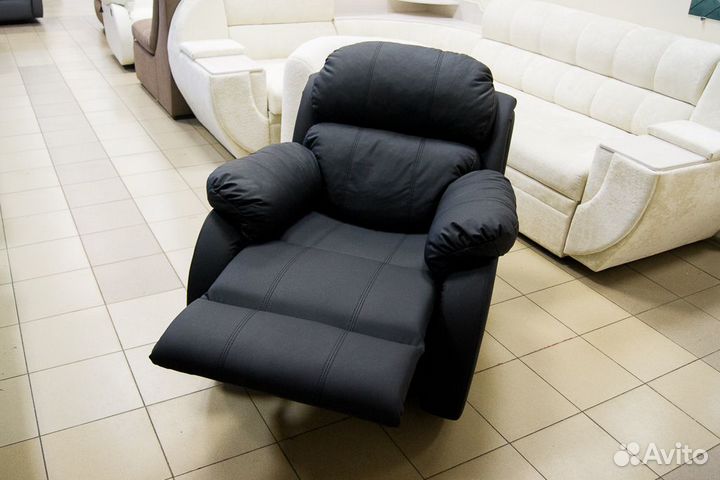 Кресло реклайнер на 180 градусов М5 черный матовый
