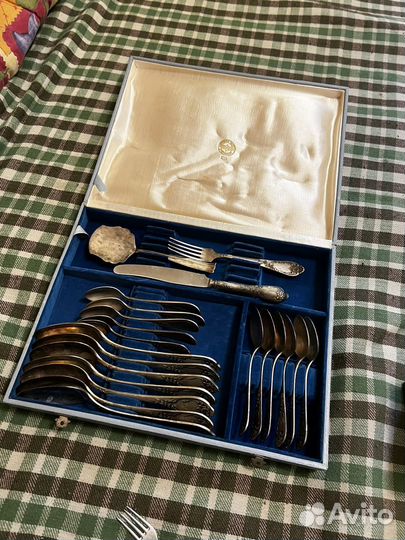 Набор столовых приборов мельхиор СССР