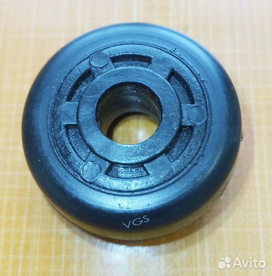 Ролик мебельный обрезиненный колесо 30х8,5 мм, 3шт