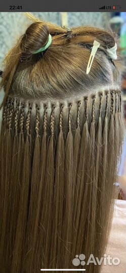 Наращивание волос модель