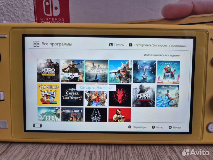 Nintendo switch lite прошитая 128гб