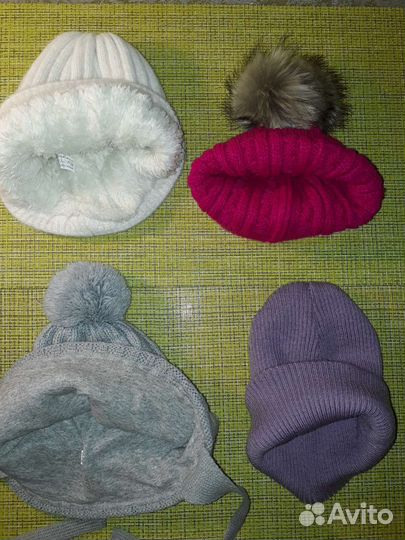 Шапочки на девочку 3 - 5 лет