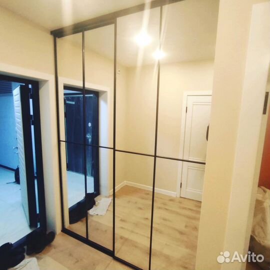 Двери купе для шкафа зеркальные