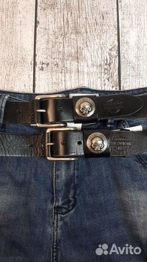 Кожаный ремень harley davidson