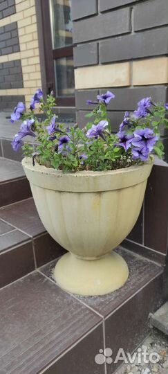 Горшок для цветов уличный бетонный, Ваза, Вазон