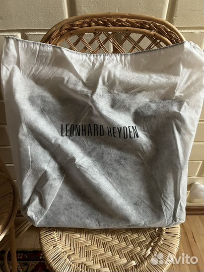 Мужской кожаный портфель новый италия