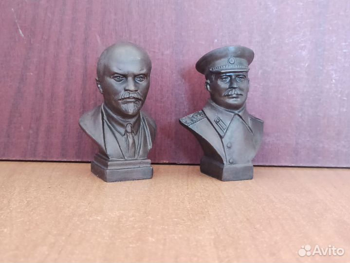 Бюст Бронза Сталин, Ленин
