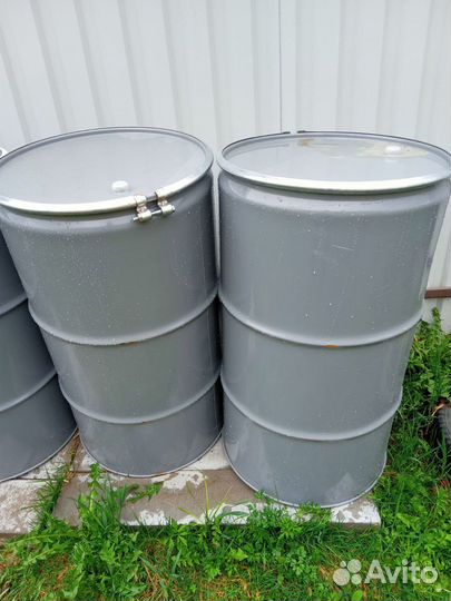 Бочка металлическая 200л с крышкой