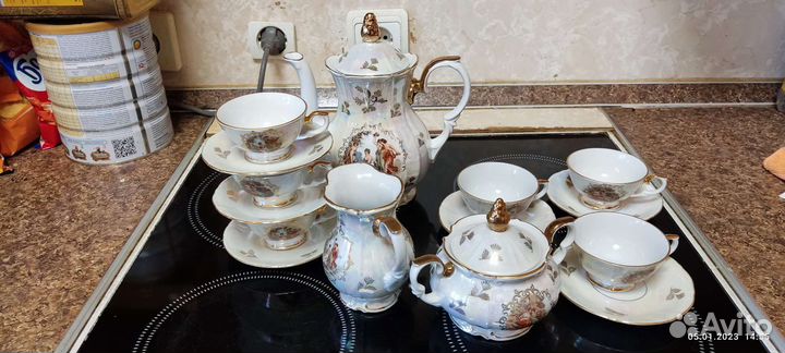 Чайно кофейный сервиз Мадонна гдр