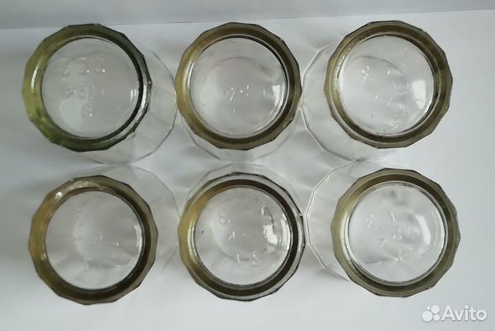 Стопки граненые 6 шт. клеймо ссз, СССР