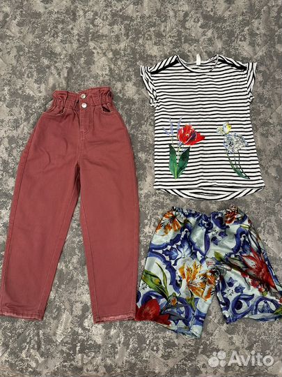 Продам пакет вещей на девочку 128-134