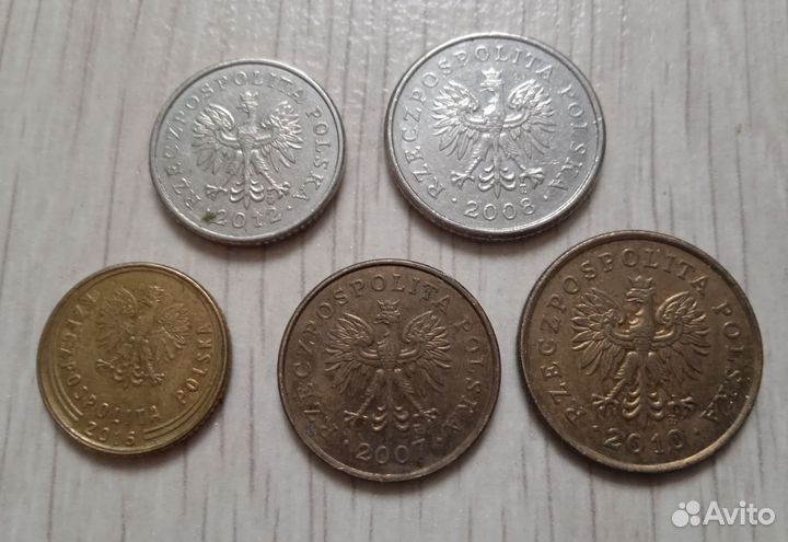 Монеты Польши,Франции,Турции(наборы)