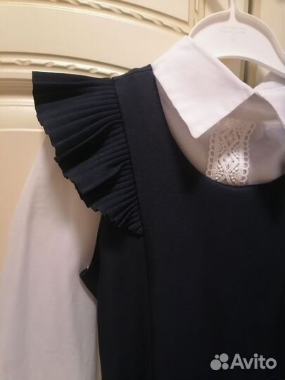 Школьная форма для девочки синяя 134 140