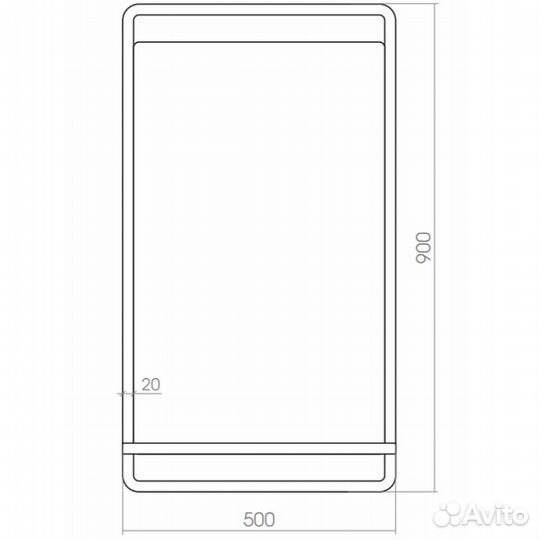 Зеркало Silver mirrors фр-1759 Черное