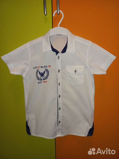 Рубашка белая на мальчика