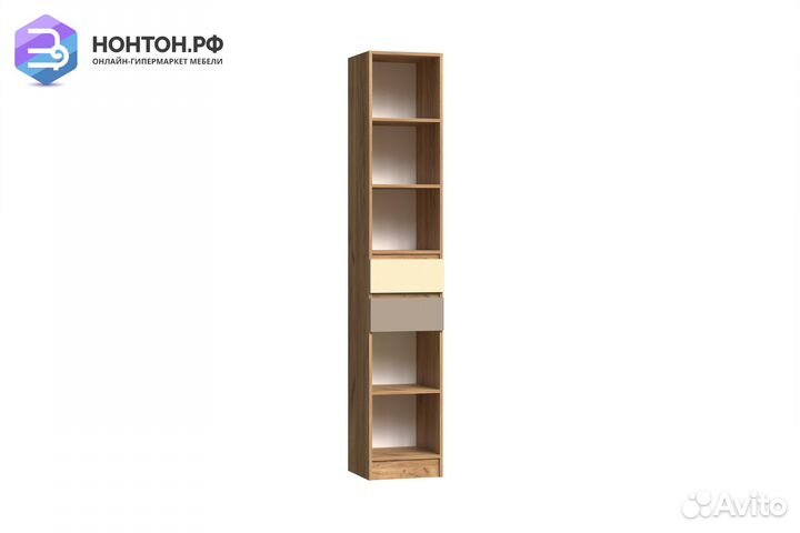 Стеллаж с ящиками Челси Color слоновая кость / гли