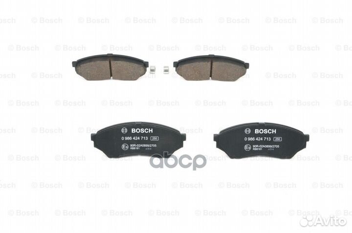Колодки тормозные дисковые перед 0 986 424