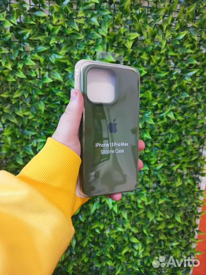 Силиконовый Чехол iPhone 15 Pro Max (Dark Green)