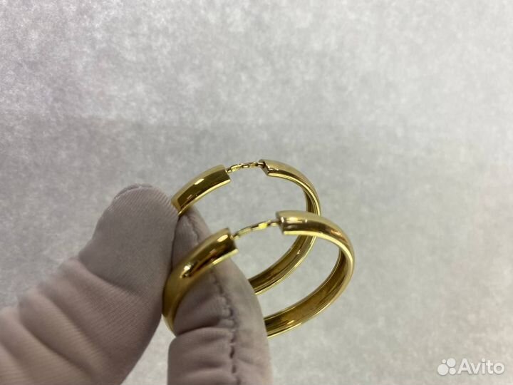 Золотые серьги из желтого золота 585