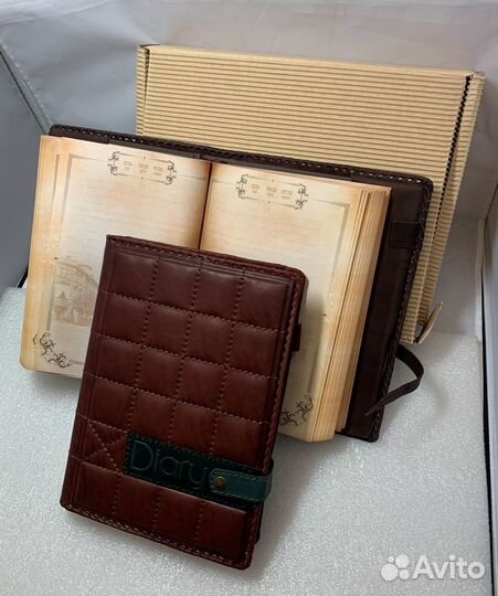 Ежедневник недатированный А5 нат.кожа