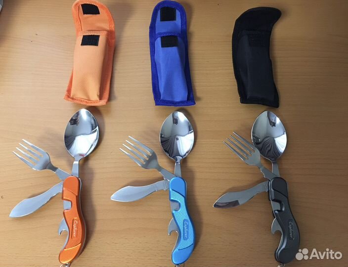 Набор ложка,вилка,нож и открывашка