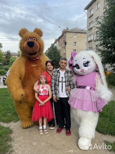 Ростовая кукла Зайка Ляля и Мишка Бурый Потапыч