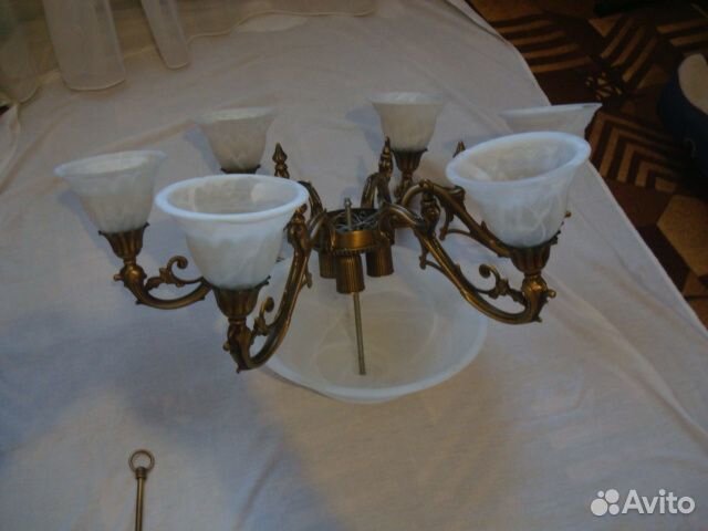 Люстра потолочная бронза бу(под восстанов,зап)