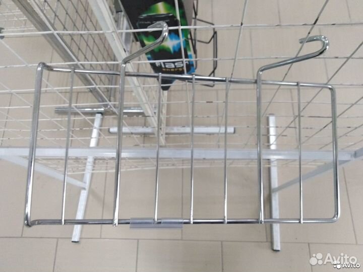 Полка под обувь на решетку, эконом-панель