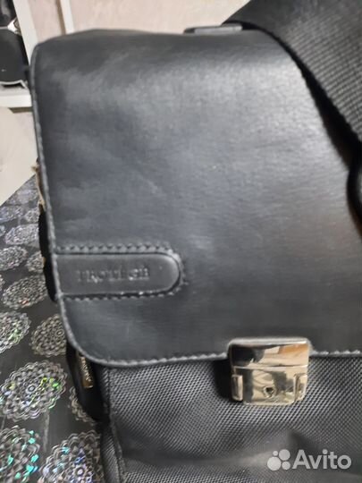 Мужской кожаный портфель италия