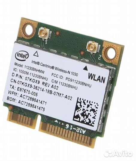 Intel centtrino Wireless-N 1030