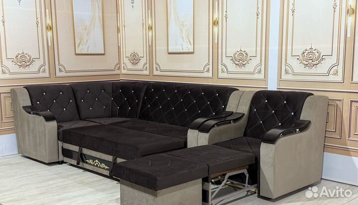 Угловой диван с креслом